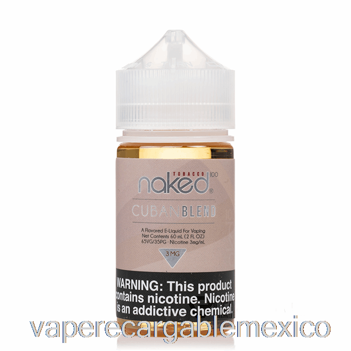 Vape Recargable Mezcla Cubana - Tabaco Desnudo 100 - 60ml 12mg